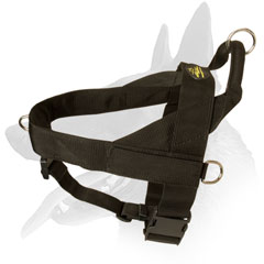 Belgian Malinois harness nylon wide straps
