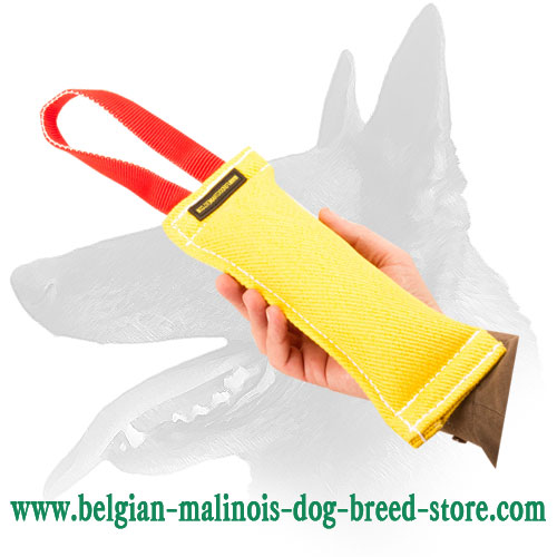 Belgian Malinois Bite Tag (Tug ) Made of French Linen