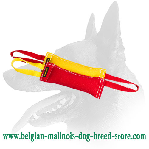 Belgian Malinois Set of 2 Puppy Tugs Made of French Linen