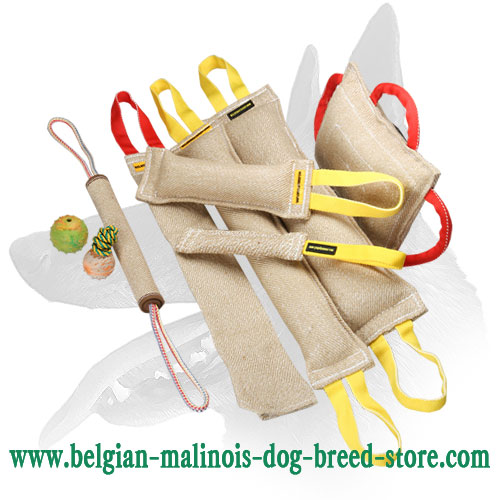 Buy Now Belgian Malinois Training Set (6 Bite Tugs) and Get 3 Amazing Gifts ( value $24.2)