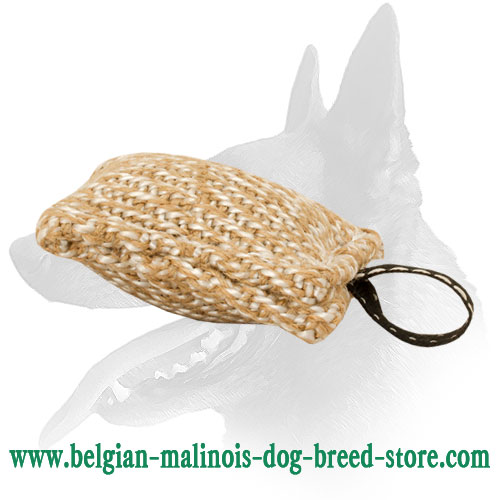 Durable Jute Bite Tug for Improvement Belgian Malinois Bite Skills