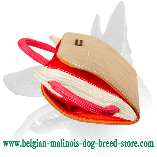 "Prof Bite Pillow" Leather Covered for Advanced Belgian Malinois Training