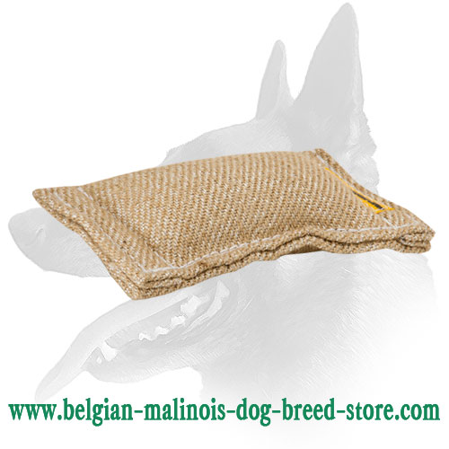 Belgian Malinois Puppy Jute Bite Tug Without Handles