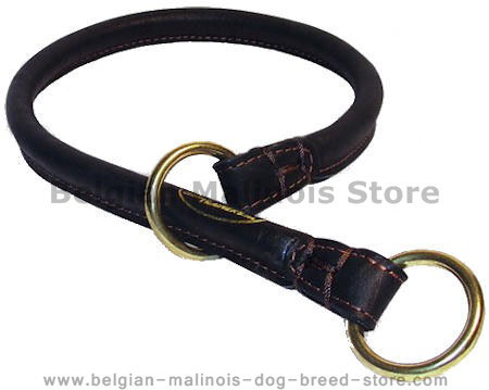 First Class Rolled Choke Collar for Belgian Malinois - Click Image to Close