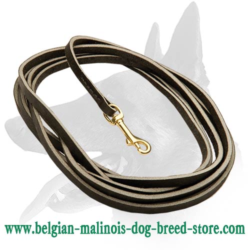 Handmade Malinois Leather Leash