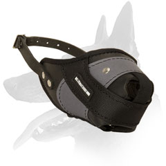 Belgian Malinois muzzle leather nylon padded nose part